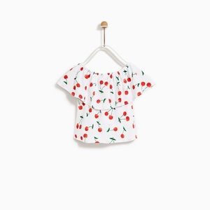 Zara girls ruffled top